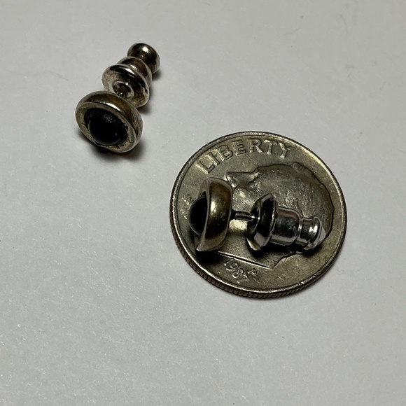 Sterling Silver Amethyst Stone Stud Earrings - Picture 5 of 5